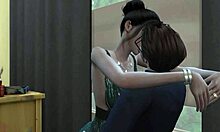 Seorang pria muda memberikan creampie pada seorang wanita dewasa dalam video hentai 3D